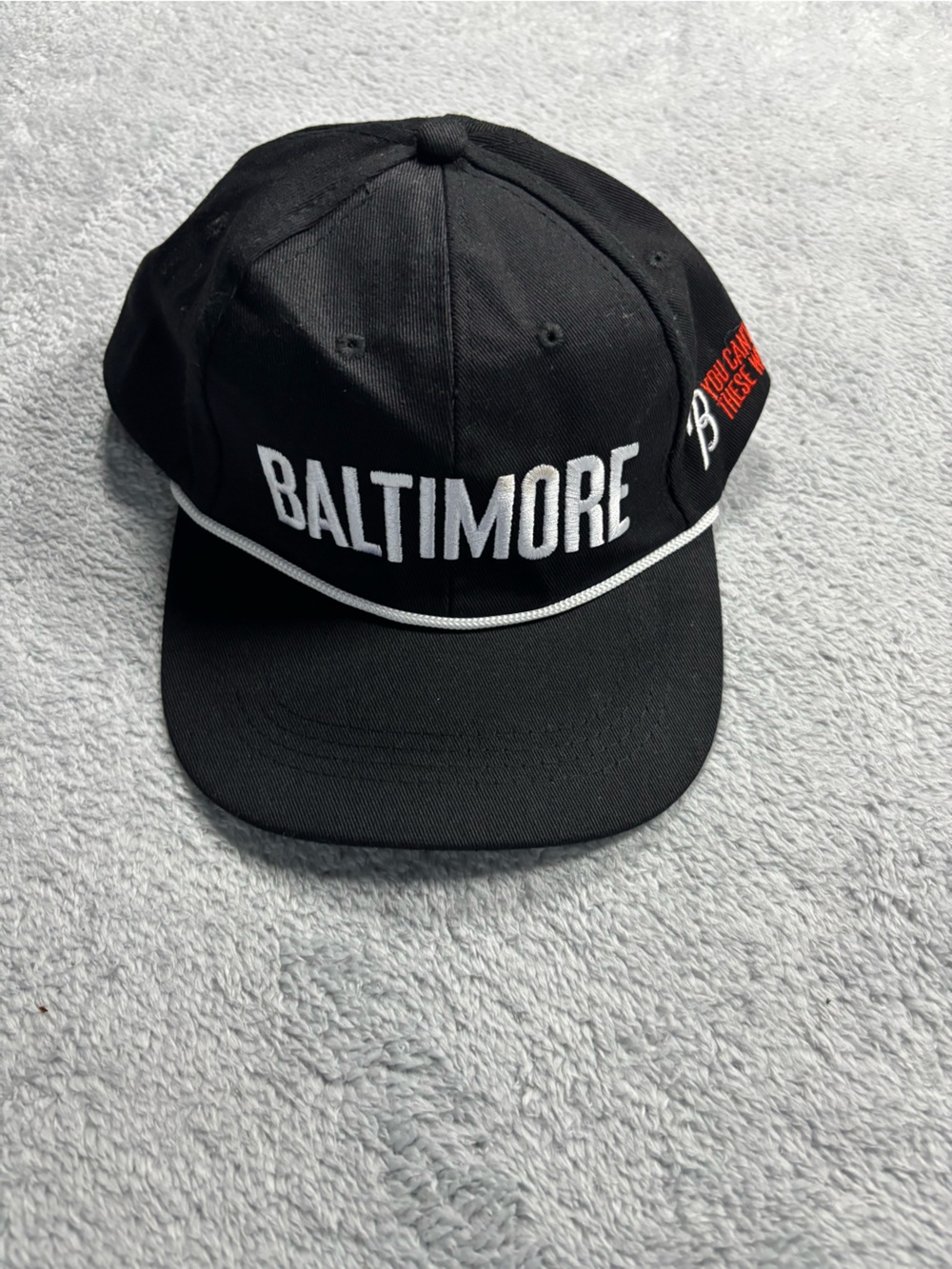 Baltimore Black Baseball Cap - Classic Men’s Hat